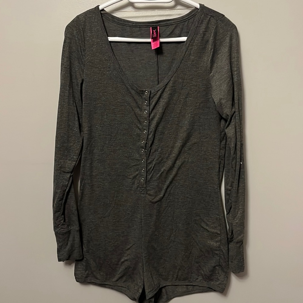 La Senza Grey Loungewear Pyjamas Romper Size Large